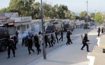 Riot police fired tear gas towards protesters during a demonstration against alleged corruption in the town of Al-Hoceima, Morocco July 20, 2017. REUTERS/Youssef Boudlal