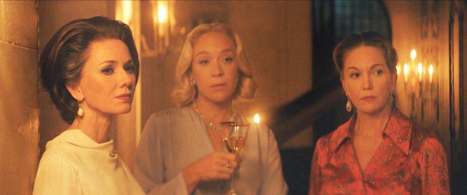 Babe (Naomi Watts, left), C.Z. (Chloë Sevigny) and Slim (Diane Lane) band together against Truman's seeming betrayal.