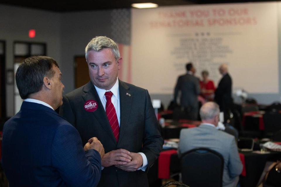 Commissioner of Agriculture Ryan Quarles was among several GOP gubernatorial candidates who spoke at the Warren County GOP Lincoln Day Dinner.