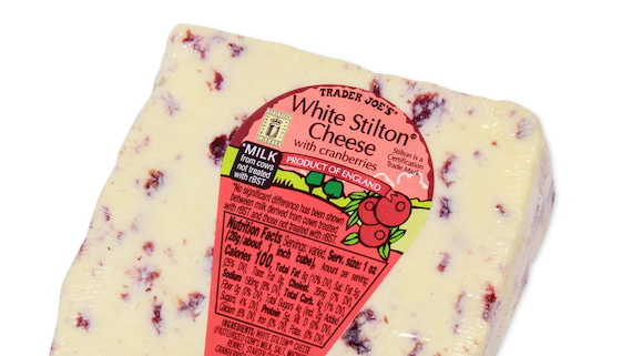 white stilton with cranberries