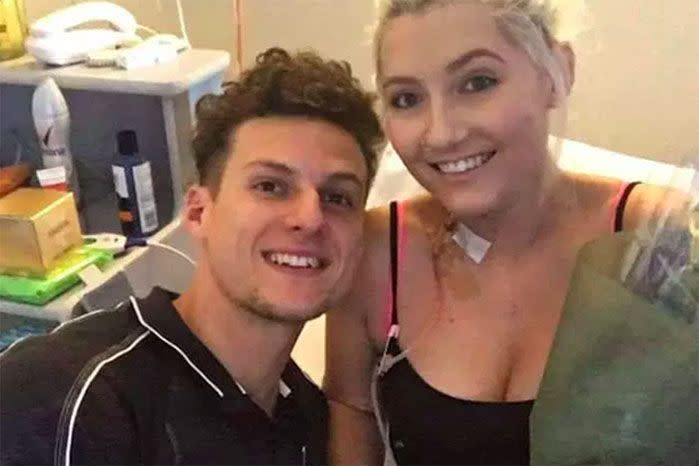 With her boyfriend by her side, Jess has successfully fought off different types of cancer again and again. Source: Wordpress