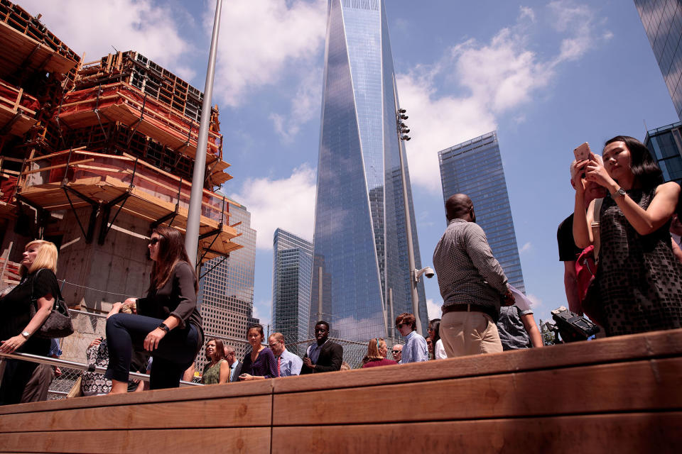 Elevated park opens at WTC site, overlooks 9/11 memorial