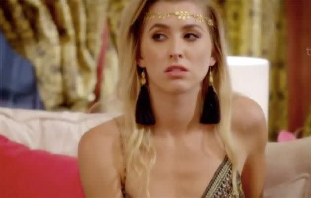 Alex's face when she's not chosen for a single date.