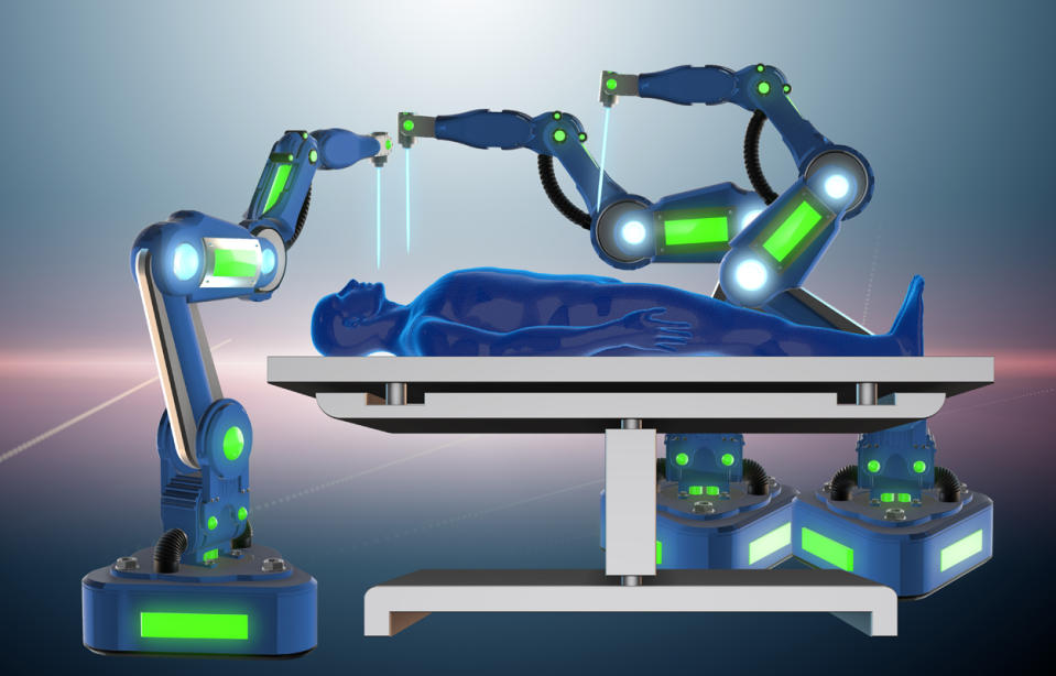 <p>Das könnte vielleicht schon bald Realität werden: Bei einer Studie im Children’s National Medical Center in Washington operierte ein Roboter völlig selbstständig am Darm eines Schweins und machte das sogar besser als menschliche Chirurgen.<br>(Foto: ddp) </p>