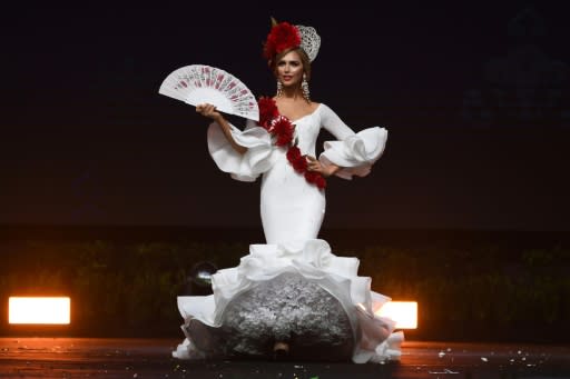 She earned praise for her portrayal of a flamenco dancer during the national costume portion of the competition