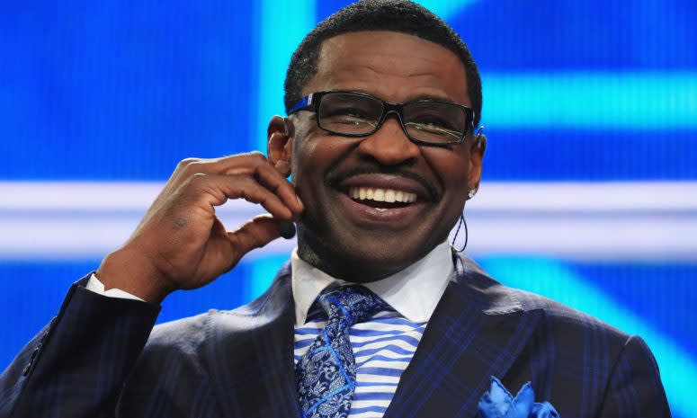 Michael Irvin at the 2018 NFL Draft.