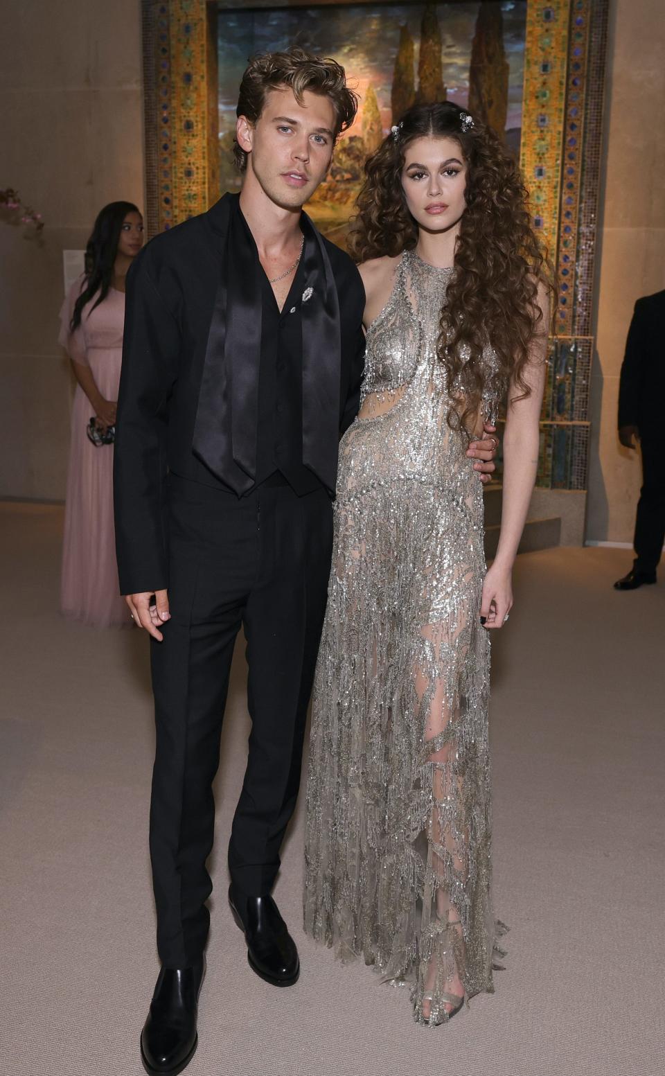 Austin Butler and Kaia Gerber attend the 2022 Met Gala.