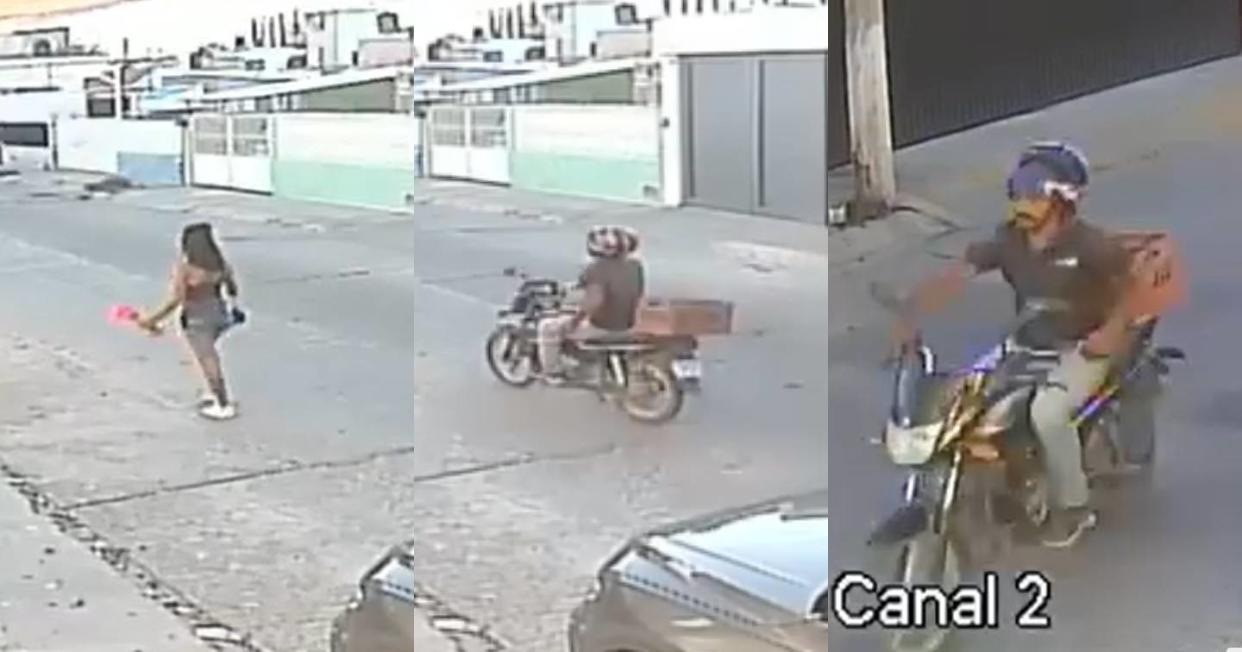 En San Luis Potosí buscan a hombre que atacó a mujer con arma blanca. Foto: Captura de video Facebook vía @RenegadoInt