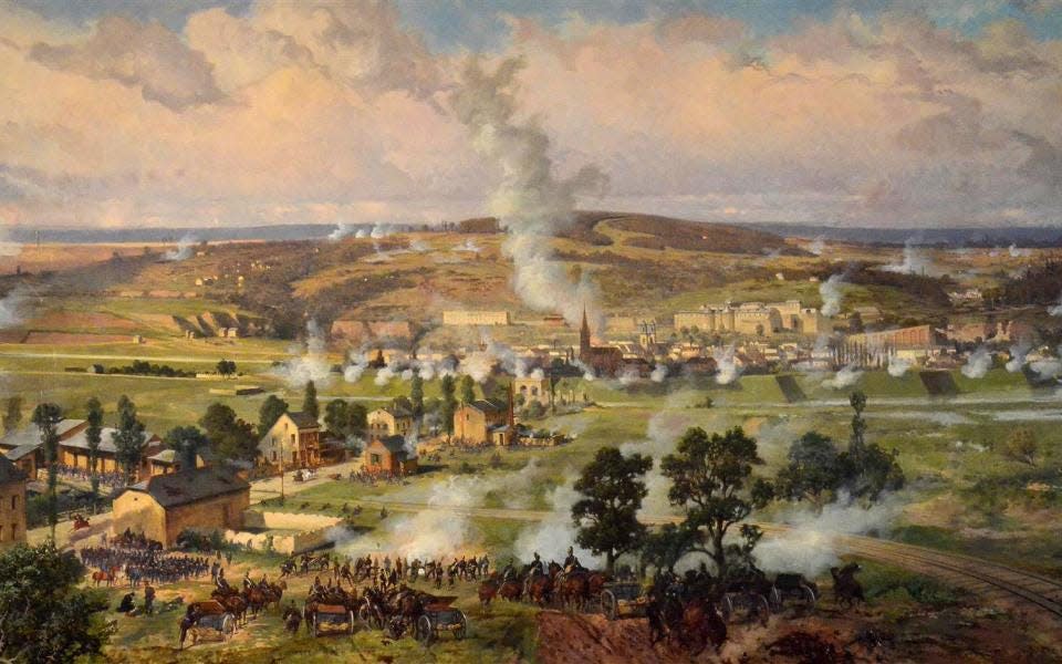 A study painting of the Battle of Sedan panorama by artist Louis Braun is in the collection of the Sedan Castle Museum.