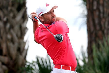 Feb 28, 2016; Palm Beach Gardens, FL, USA; Sergio Garcia tees off on the second hole during the final round of the Honda Classic at PGA National. Mandatory Credit: Peter Casey-USA TODAY Sports