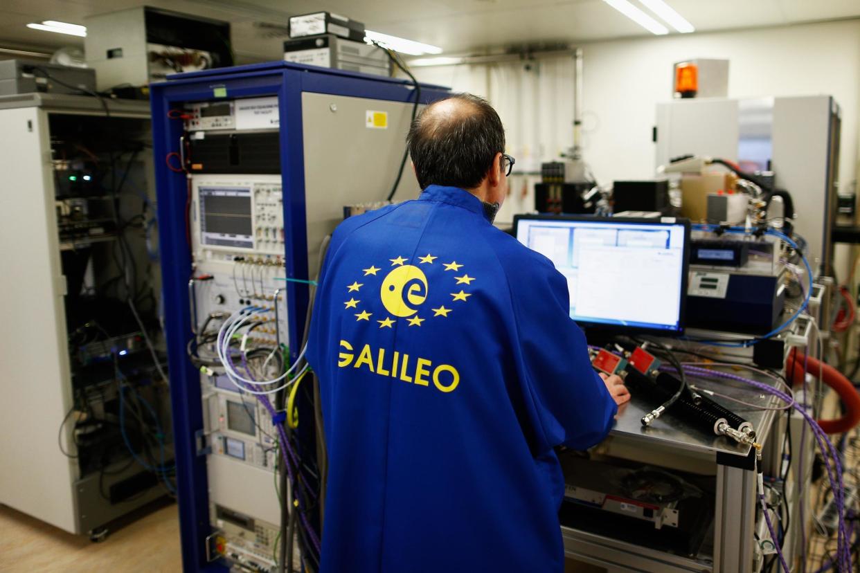 A scientist works on the Galileo satellite system (FILE): Getty Images