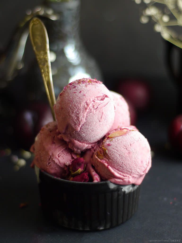 Balsamic Plum Ice Cream