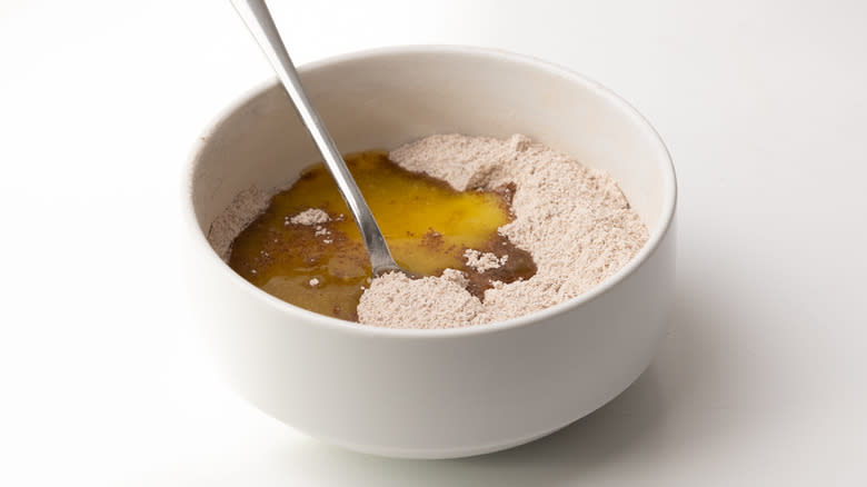 bowl with flour and butter