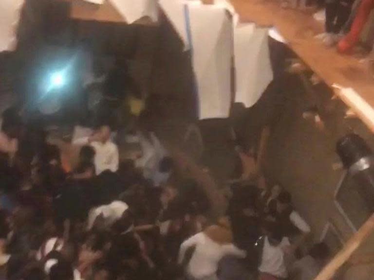 At least 30 injured as floor collapses at university fraternity party in South Carolina