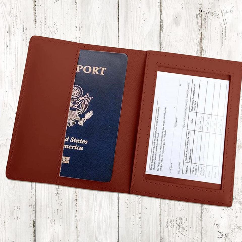 2) Vaccination Card and Passport Holder