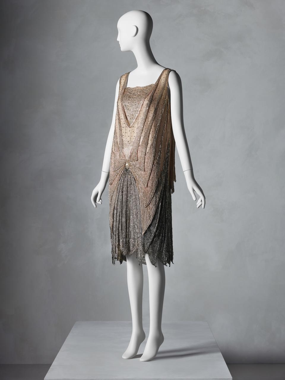 Evening Dress, probably French, ca. 1925–28; Promised gift of Sandy Schreier.