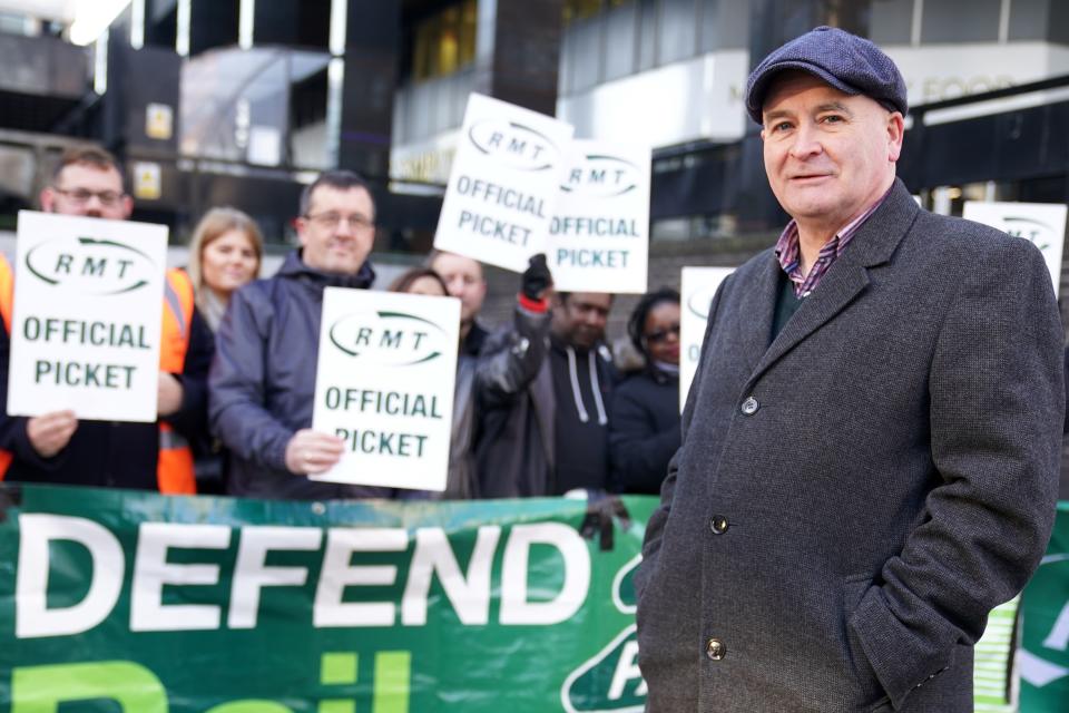 Mick Lynch, general secretary of the RMT union (PA Wire)