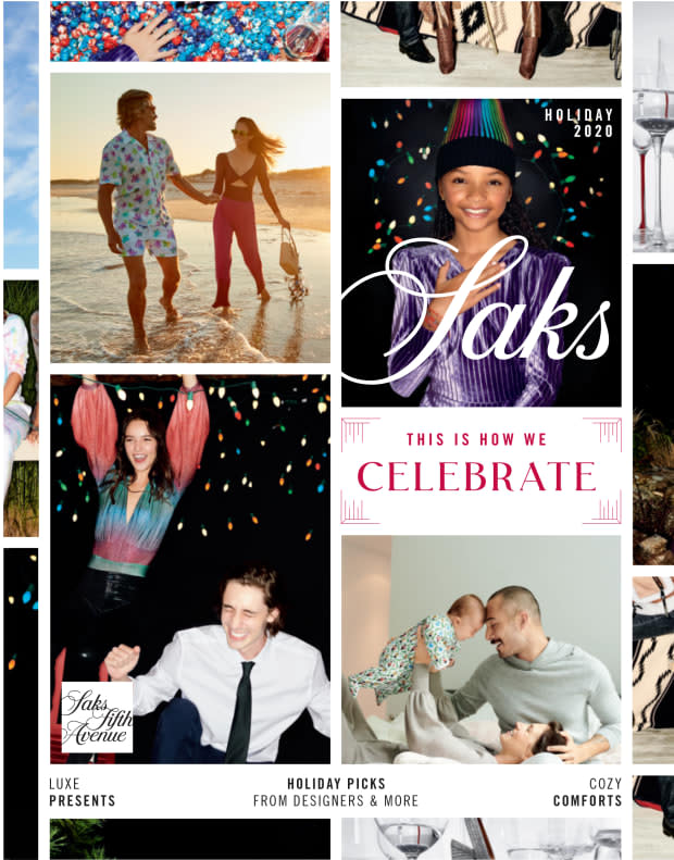 The cover of Saks Fifth Avenue's 2020 Holiday Book.