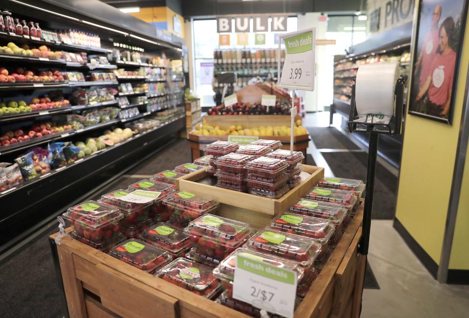 The Oshkosh Food Co-op's fresh produce section is shown July 12, 2022, at the co-op, 155 Jackson St.