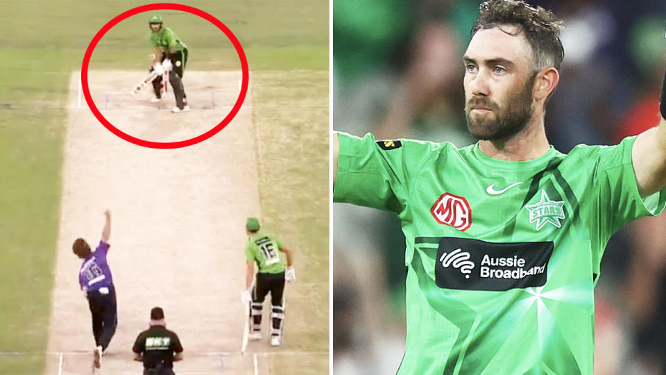 Glenn Maxwell, pictured here blasting the highest score in BBL history.