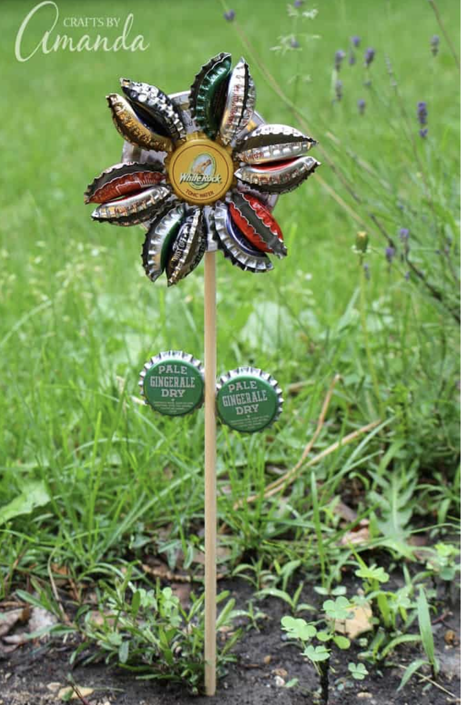 7) Bottle Cap Flower