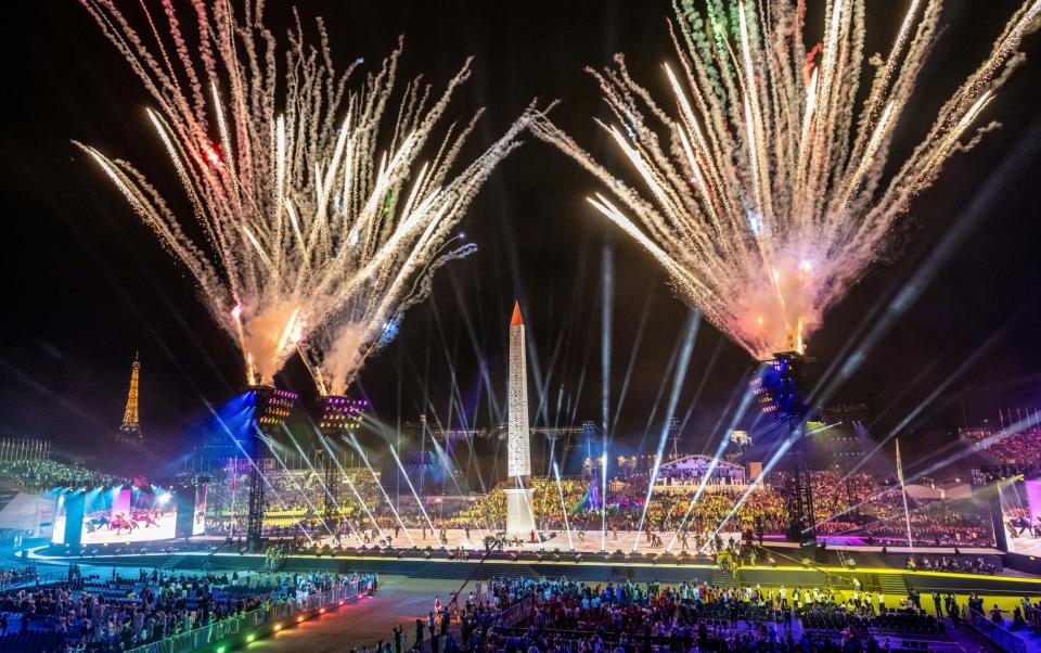 Vuurwerk op de Place de la Concorde