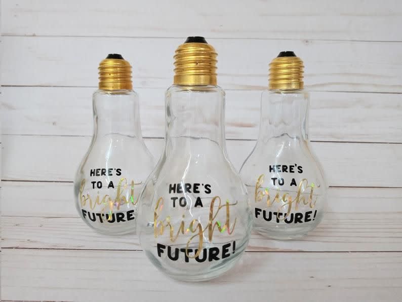 TheHandymansWife Here's to a Bright Future Light Bulb Gift