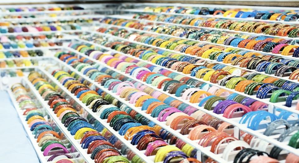 bangles on display at a shop