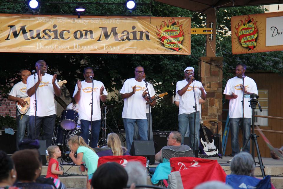 Local group, the Texoma Gospel Saints, perform at Music on Main in 2018. The city of Denison is pursuing status as a Music Friendly Community with the Texas Governor's office.