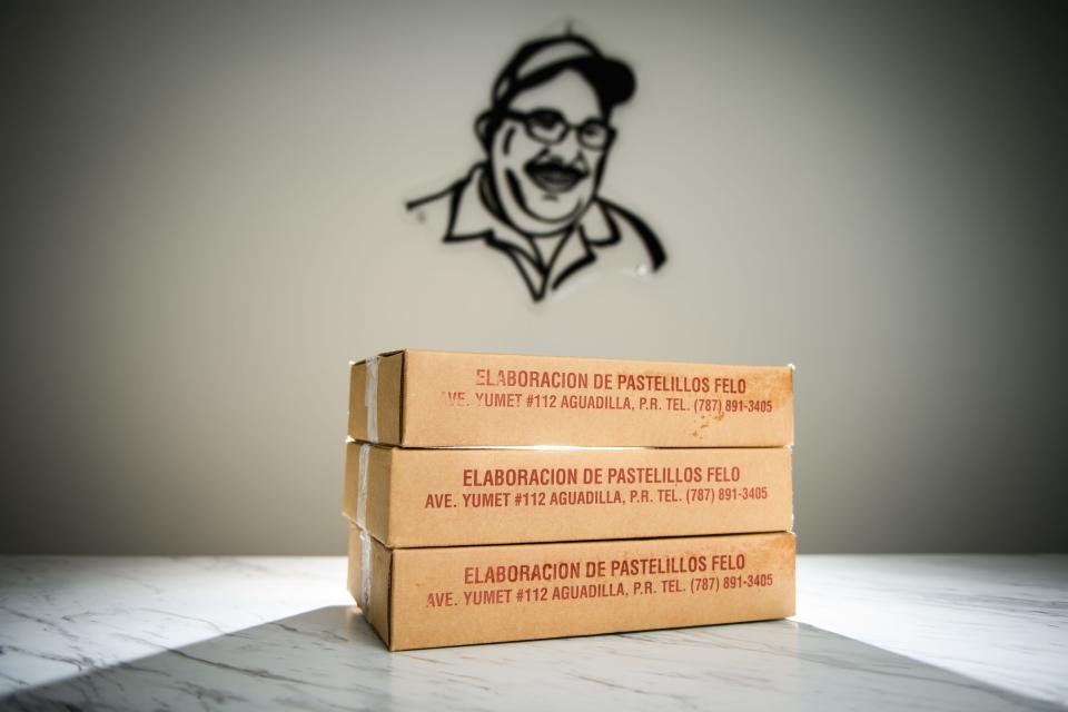 Boxes of frozen empanadas from Grandpa's Empanadas at 4730 US-301 in Hope Mills.