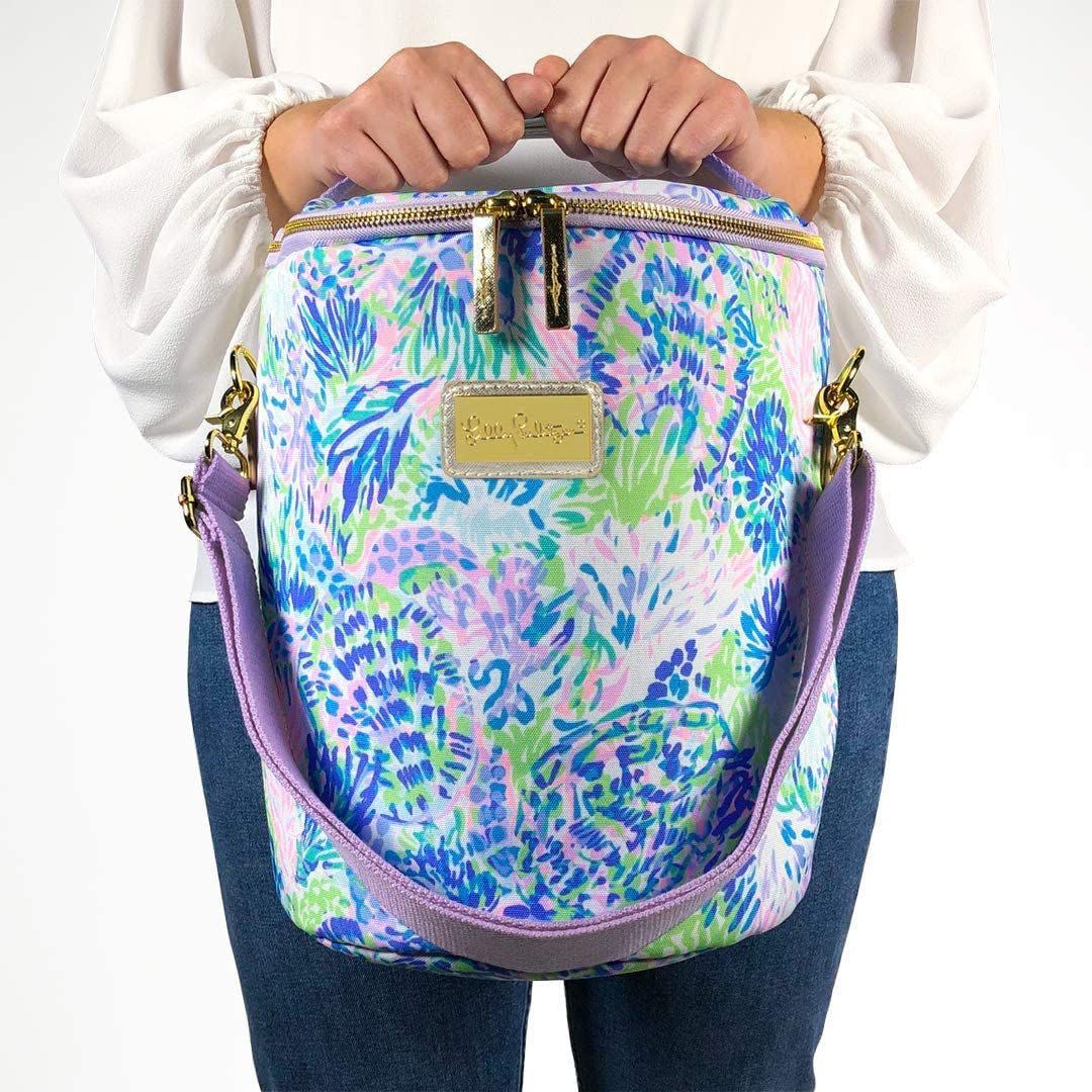Lilly Pulitzer Purple/Blue/Green Insulated Soft Beach Cooler