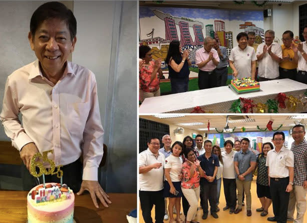 Transport Minister Khaw Boon Wan posted several photos to mark his 65th birthday on his Facebook page. Photos: Facebook