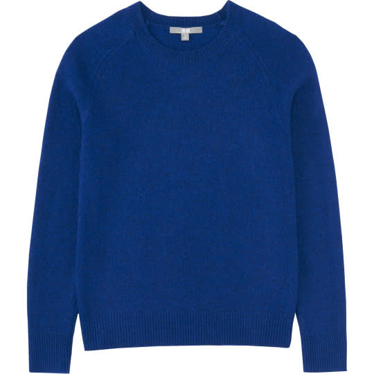 Uniqlo Women Lambswool Crewneck Sweater, $10, Uniqlo.