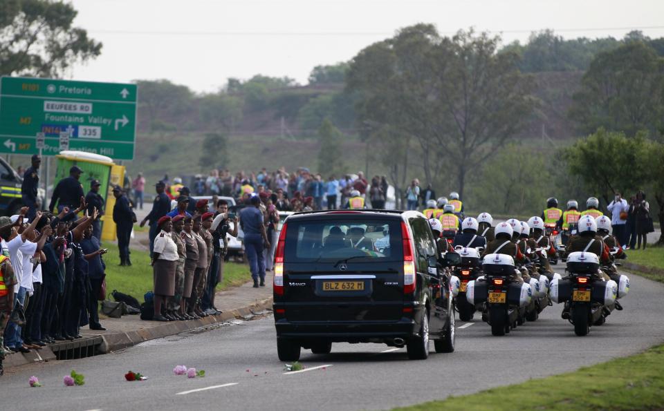 Mandela's body lying in state