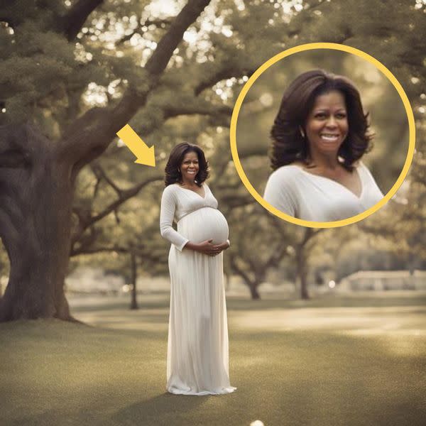 Fact Check: Michelle Obama Finally Releases Photos of Herself Pregnant?