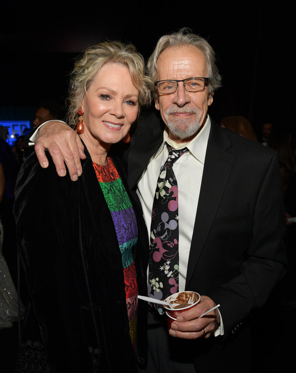 SANTA MONICA, CALIFORNIA - JANUARY 12: (L-R) Jean Smart and Richard Gilliland attend the 25th Annual Critics' Choice Awards at Barker Hangar on January 12, 2020 in Santa Monica, California. (Photo by Matt Winkelmeyer/Getty Images for Critics Choice Association)