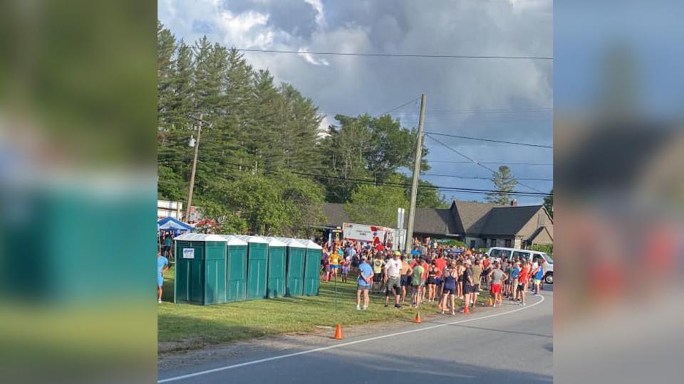 The start of The Bear race Thursday in Linville. There are reports multiple pedestrians have been struck by a vehicle.