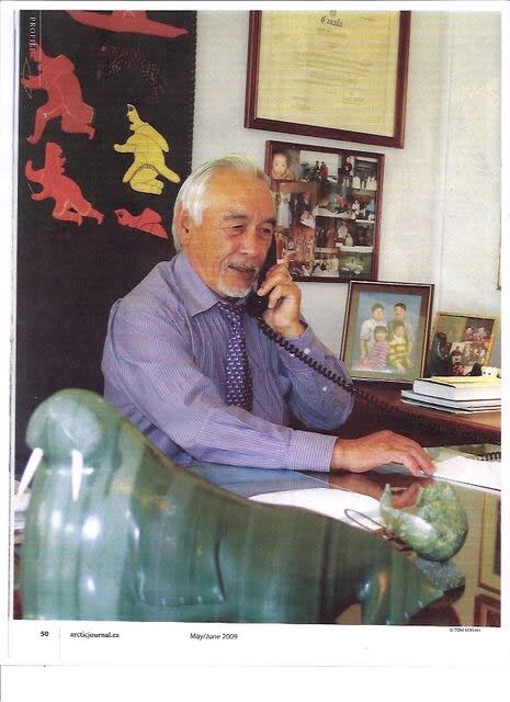 Willie Adams on his last day in the Senate in 2009, after serving 32 years representing both Nunavut the N.W.T. 