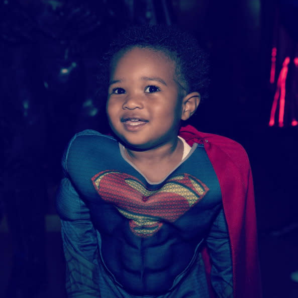 Ciara wasn’t the only super in her family this Halloween. Her son, Future, was a handsome Man of Steel. (Instagram)