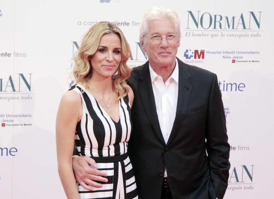 Richard Gere and his wife, Alejandra Silva Gere, pictured here in 2017, are the subject of baby rumors. (Photo: CoolMedia/NurPhoto via Getty Images)