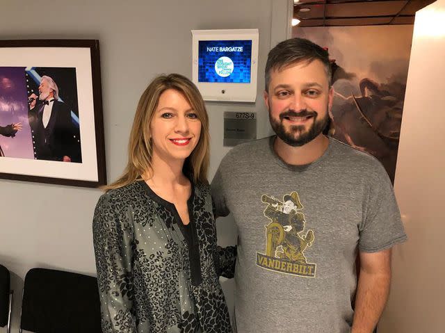 <p>Nate Bargatze Instagram</p> Nate Bargatze poses for a photo with Laura Bargatze.