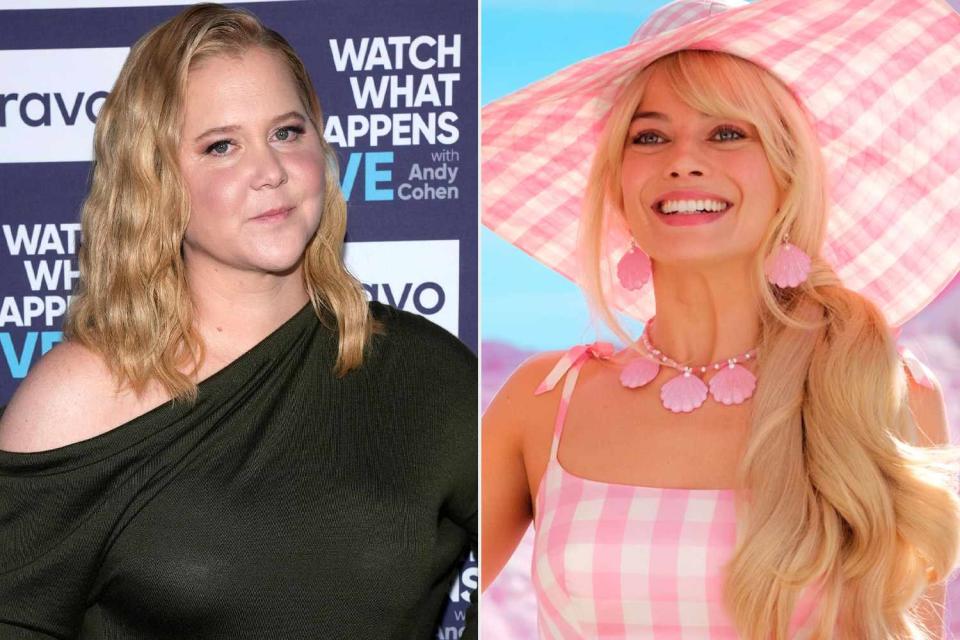 <p>Charles Sykes/Bravo via Getty; Jaap Buitendijk/Warner Bros.</p> Amy Schumer; Margot Robbie in "Barbie"