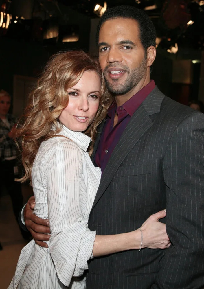 Mandatory Credit: Photo by Guignebourg Denis/ABACA/Shutterstock (13494531u) &quot;Tracey Bregman and Kristoff St John from 'The young and the restless' celebrates 18 years on Number 1 on US TV on CBS ; In Los Angeles, CA, USA, on January 8, 2007. &quot; &quot;'The young and the restless' celebrates 18 years on Number 1 on US TV on CBS ; In Los Angeles, California&quot; - 27 Jan 2007
