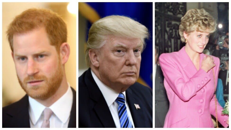 Distasteful comments the President made about Harry's mother could cause a rift. Photo: Getty Images