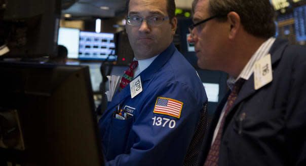 Trading On The Floor Of The NYSE As S&P 500 Falls Most In A Month On Federal Shutdown