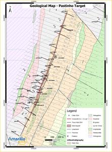 FIGURE 2: GEOLOGY OF THE PASTINHO GOLD DEPOSIT