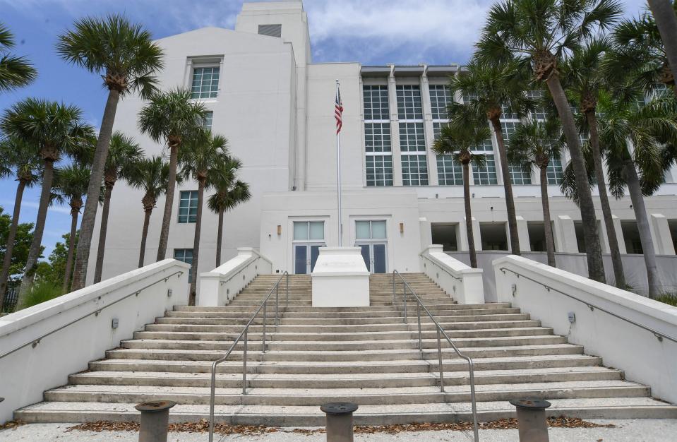 Alto Lee Adams, Sr. U.S. Courthouse in Fort Pierce at 101 N. U.S.  1. Adams practiced law in Fort Pierce for 14 years, and was appointed Circuit Court Judge for St. Lucie County in 1938. In 1940 Gov. Cone appointed him to the Florida Supreme Court where he served until 1951, the last two years as chief justice.