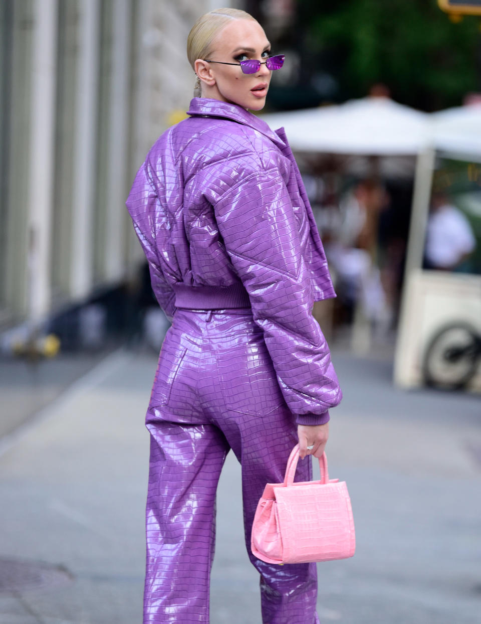 <p><em>Selling Sunset</em>'s Christine Quinn goes glam on the Upper East Side during a shoot on Sept. 14 in N.Y.C.</p>