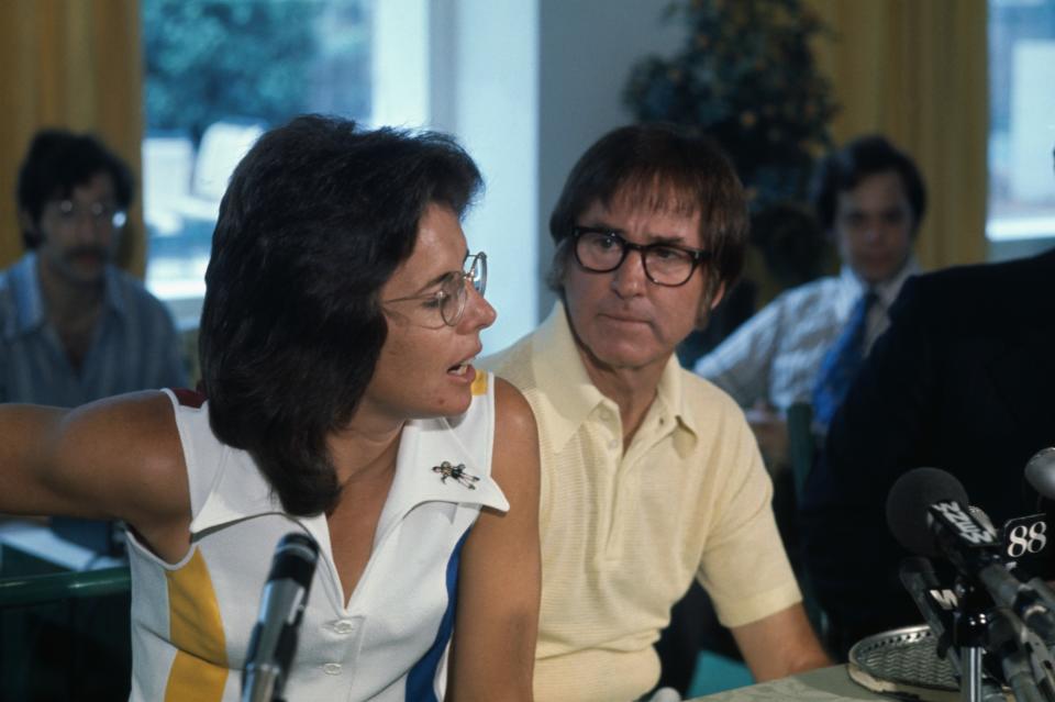 Billie Jean King and Bobby Riggs