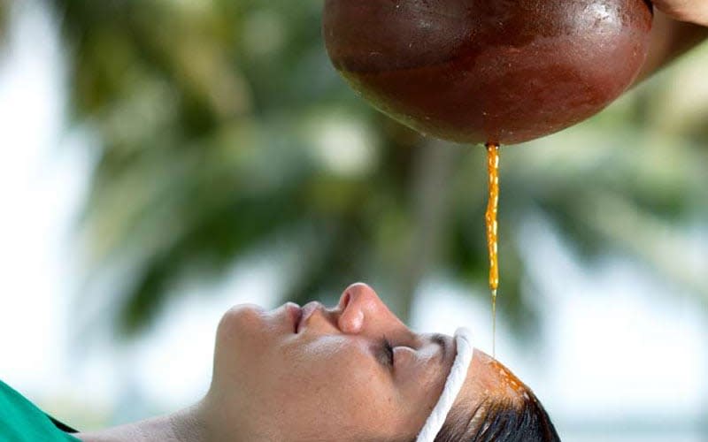 Shirodhara is an ayurvedic treatment that is designed to heal both mental and physical conditions